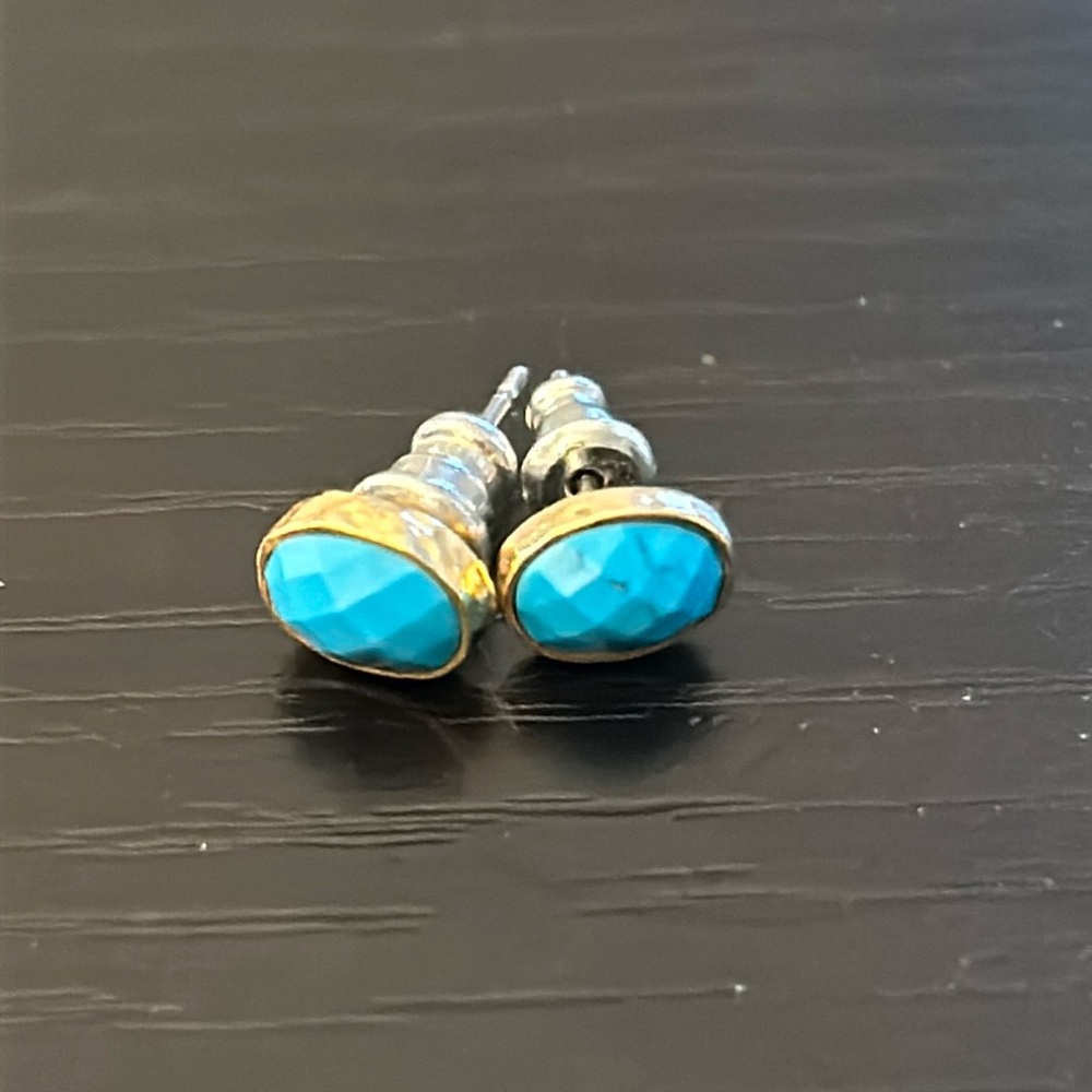 Women’s Blue/Gold Earrings AMAZING CONDITION